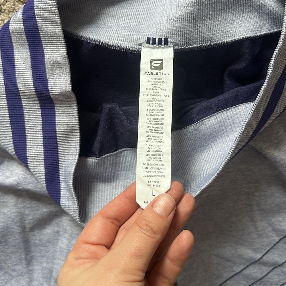 Fabletics Seamless Printed Ananda Purple Tights S… - image 5